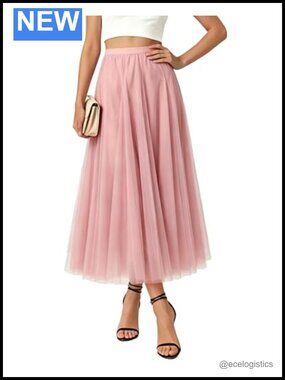 Women's Maxi Tulle Tutu Skirt High Waisted A-Line Flowy